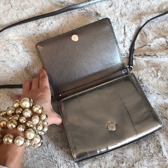 Dolce & Gabbana Metallic Leather Crossbody/Clutch - Picture 5 of 8